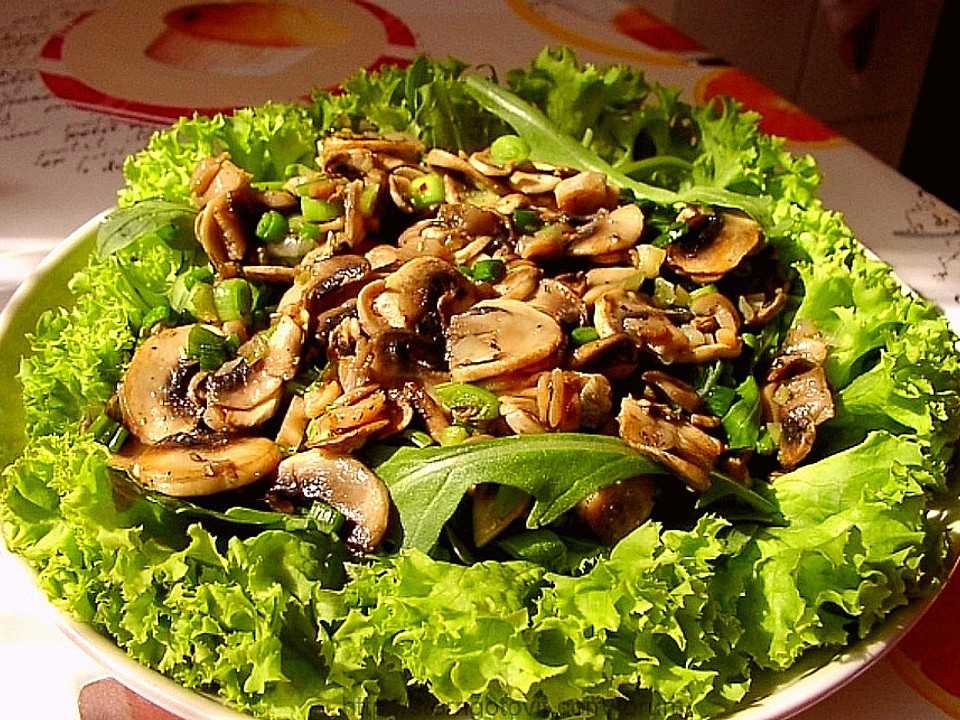Салат с маринованными грибами - 42 рецепта приготовления пошагово - 1000.menu