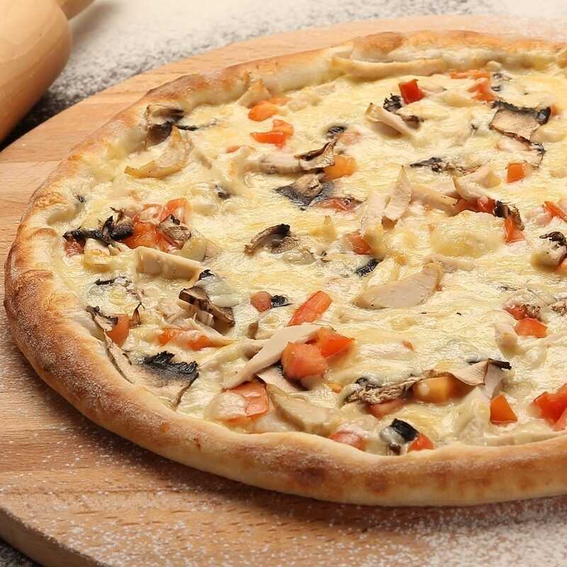 Пицца с грибами шампиньоны рецепт с фото