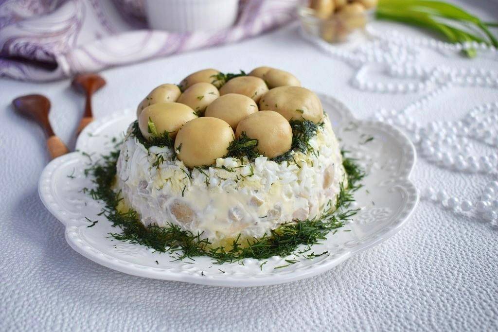 Салат грибное лукошко » рецепты - готовим дома | «наобед.kz»