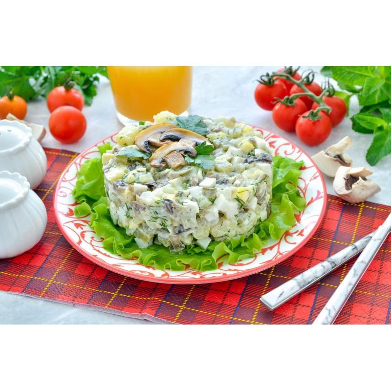 Грибные салаты: фото и рецепты приготовления салатов с грибами в домашних условиях
