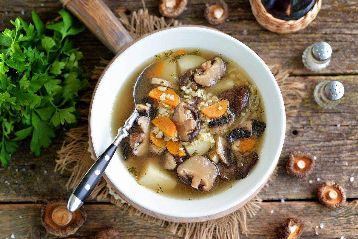 Мясной суп с грибами - 11 пошаговых фото в рецепте