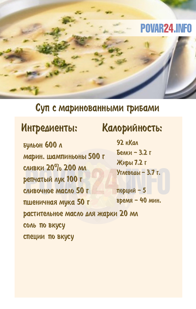 8 простых рецептов грибного супа из шампиньонов 2022: пошаговые с фото