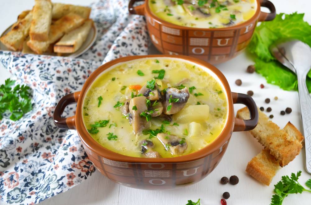Сырный суп с вешенками - пошаговый рецепт с фото, как приготовить с плавленым