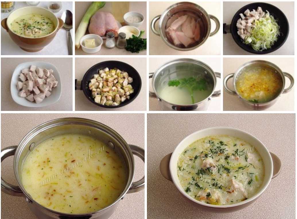 Сырный суп с курицей и грибами – 7 рецептов приготовления