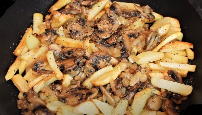 Как приготовить жареху из грибов и картошки