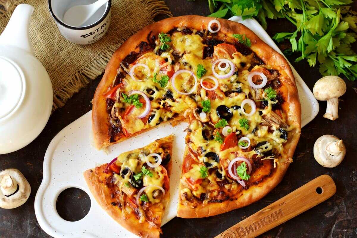 Домашняя пицца с грибами: пошаговые рецепты, быстро и просто от марины выходцевой