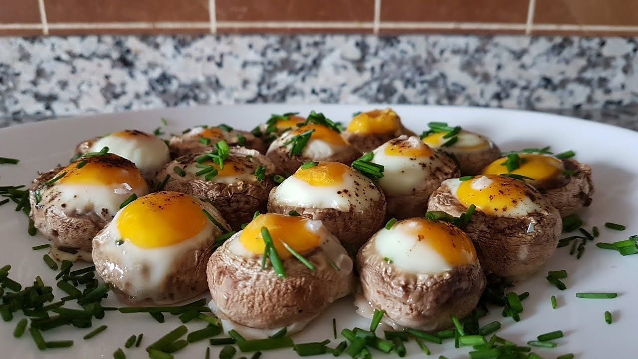 Яйца фаршированные грибами - 8 рецептов с сыром, помидорами