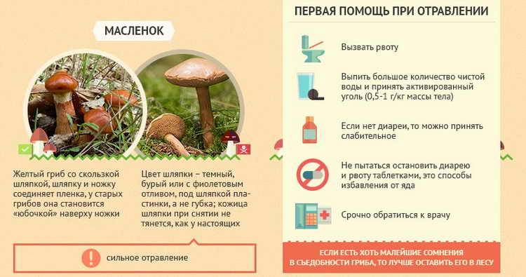 Симптомы при отравлении грибами, Первая помощь
