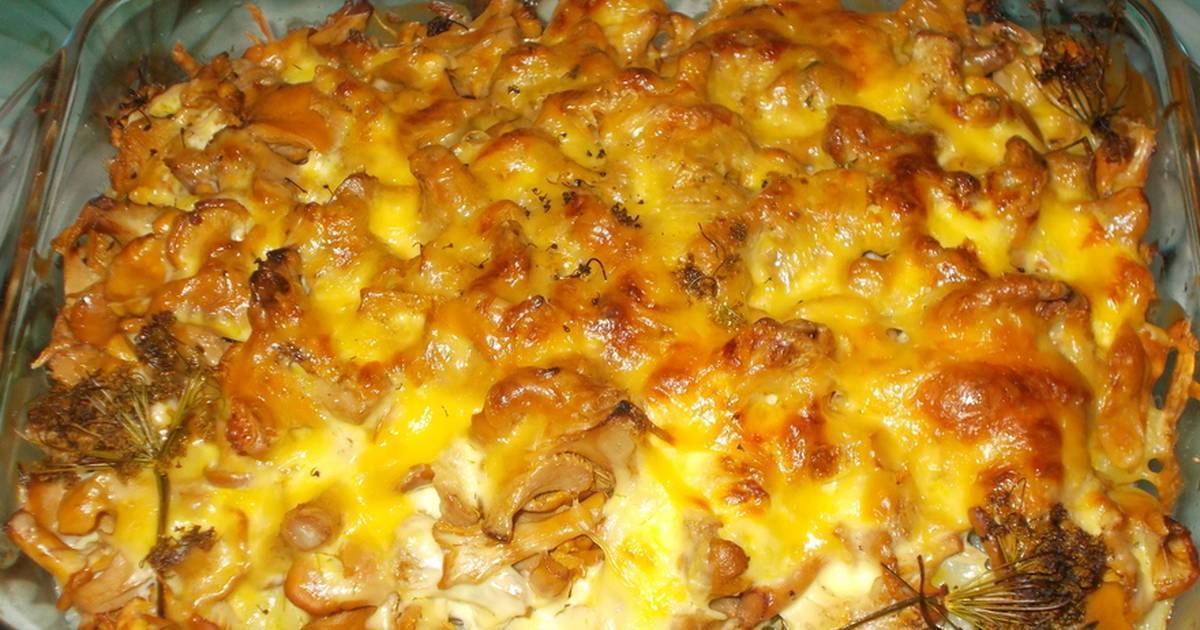 Картошка с грибами в духовке — 9 фоторецептов