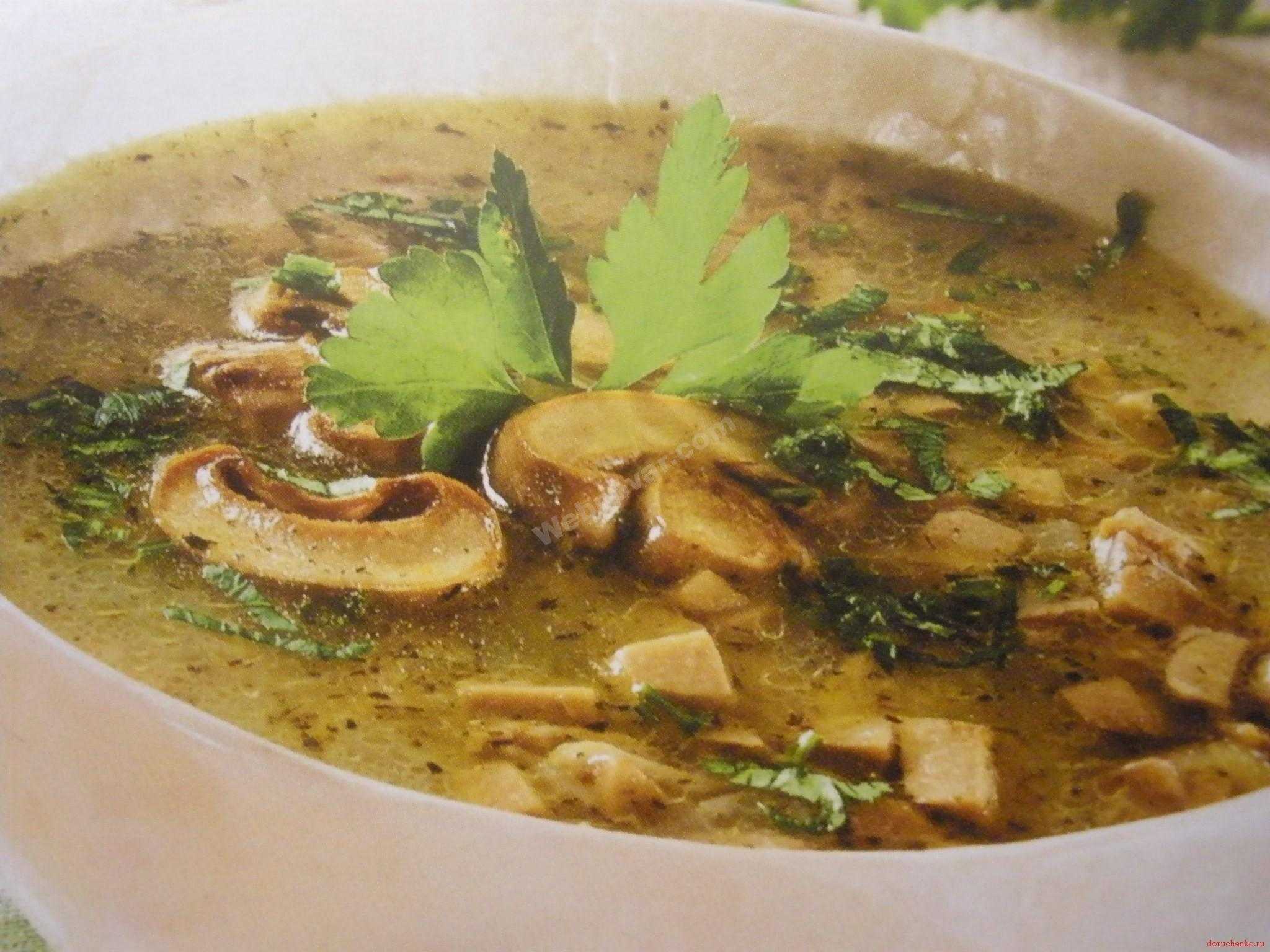 Грибной суп с вермишелью — 6 рецептов